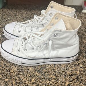 Converse White High-Top Sneakers